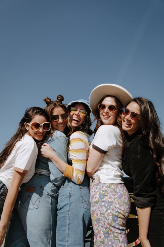Group of friends enjoying together