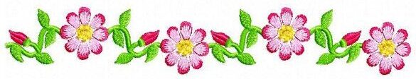 A decorative border of vibrant pink and green flowers, framing content related to Journal prompts for moms.
