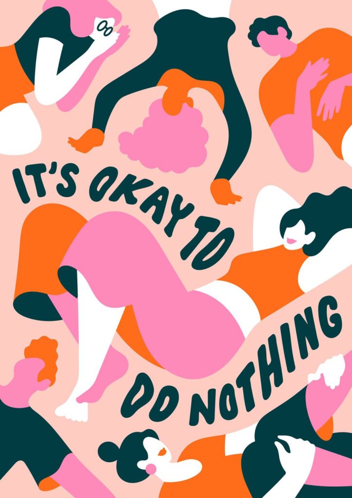 An illustration on the art of doing nothing