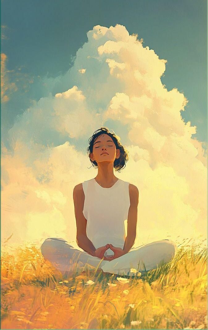 A woman meditating outdoors, demonstrating How to Make Meditation a Daily Habit.