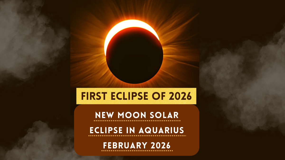 New moon solar eclipse in aquarius 2026. February 17.